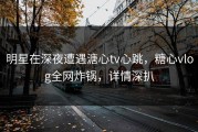 明星在深夜遭遇溏心tv心跳，糖心vlog全网炸锅，详情深扒