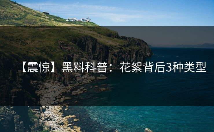 【震惊】黑料科普:花絮背后3种类型 【震惊】黑料科普:花絮背后3种类型